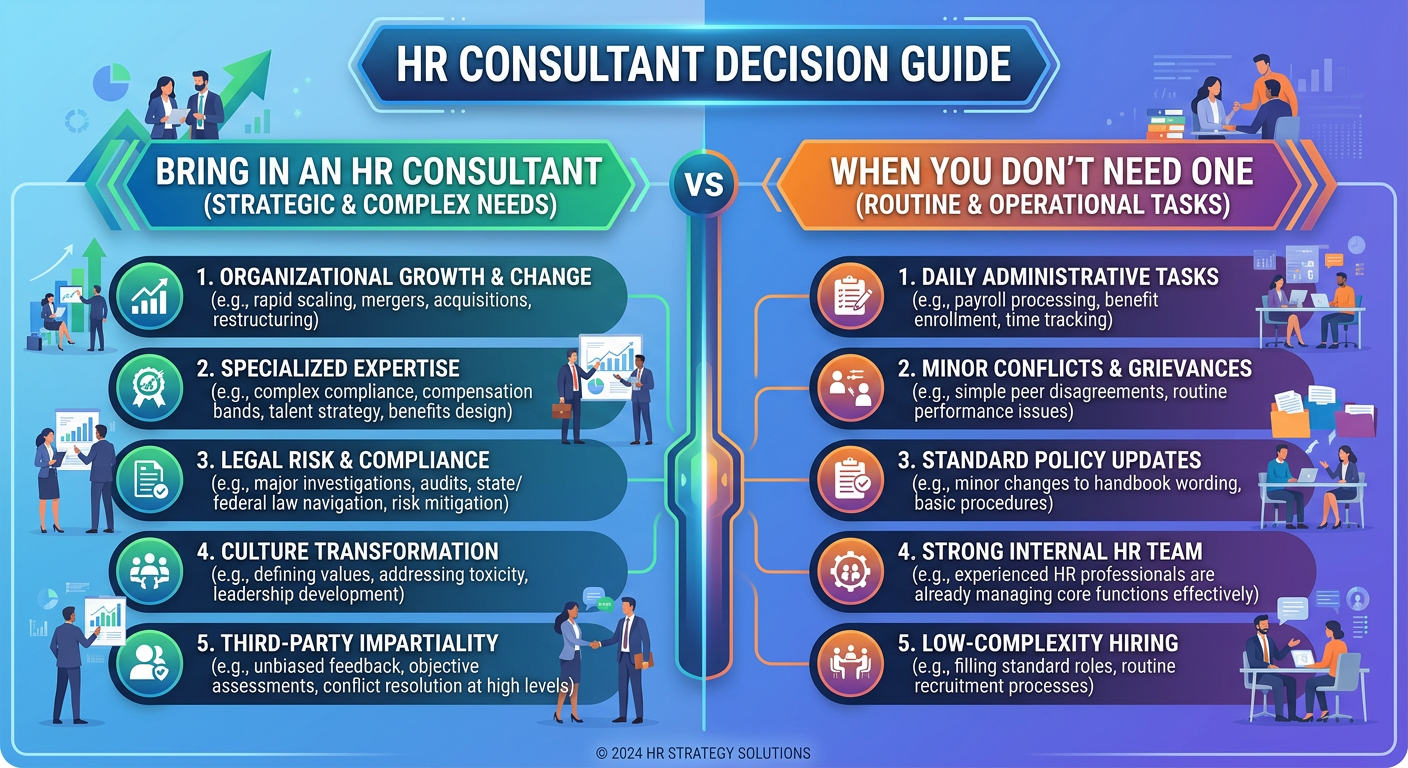 When to Bring in an HR Consultant (And When You Don’t Need One)